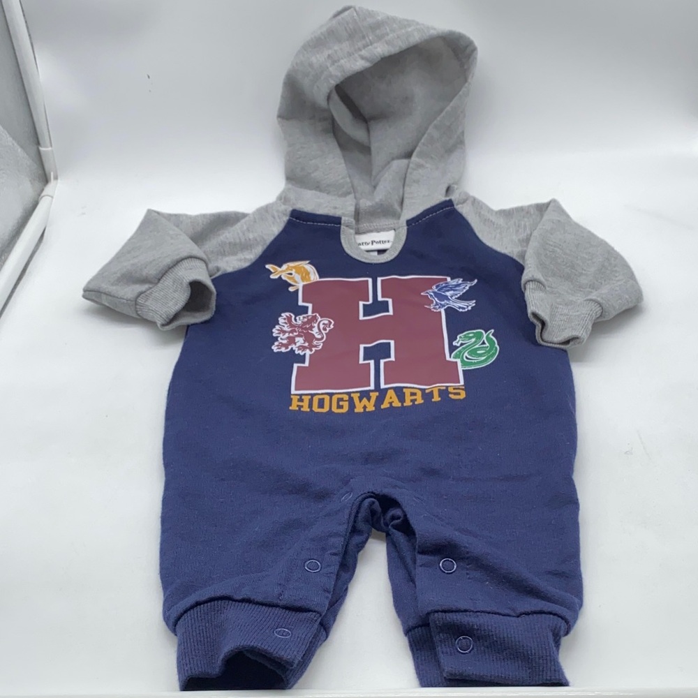 Harry Potter Hogwarts Baby Hoodie 1 Piece Outfit 0-3 Months